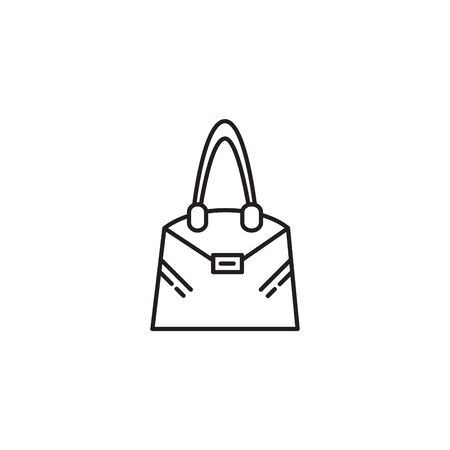 purse handle female flat styleのイラスト素材