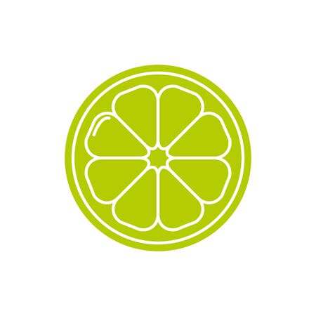 Isolated lemon fruit vector designのイラスト素材