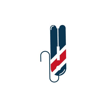 barber shop accessory icon designのイラスト素材