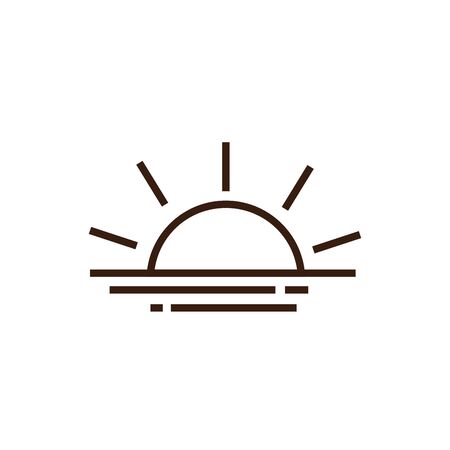 Sun design, summer nature tropical season holiday sunny weather and energy theme Vector illustrationのイラスト素材