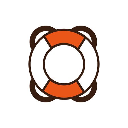 Isolated safe float icon line and fill vector designのイラスト素材