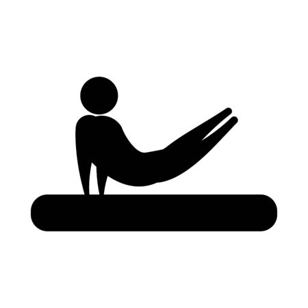 Avatar doing sport design, hobby competition game training and tournament theme Vector illustrationのイラスト素材