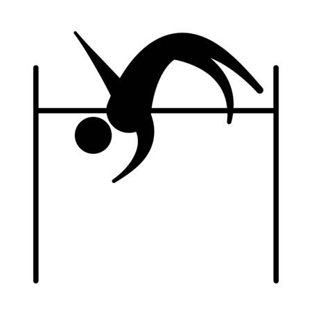 Avatar doing sport flat vector designのイラスト素材