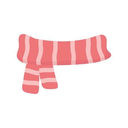 warm scarf clothes winter christmas vector illustrationのイラスト素材