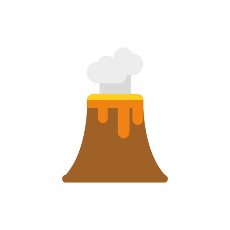 Isolated volcano icon flat vector designのイラスト素材