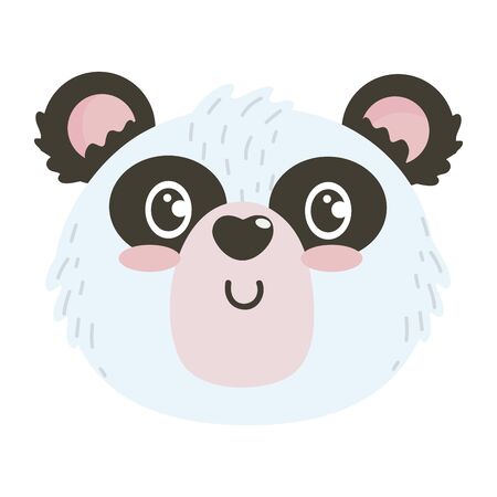 Panda cartoon design, Animal cute zoo life nature and fauna theme Vector illustrationのイラスト素材