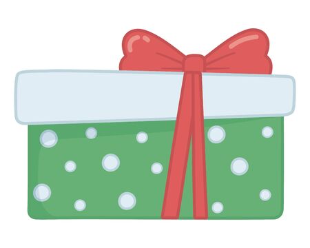 Gift design, Merry christmas season decoration card invitation celebration and holiday theme Vector illustrationのイラスト素材