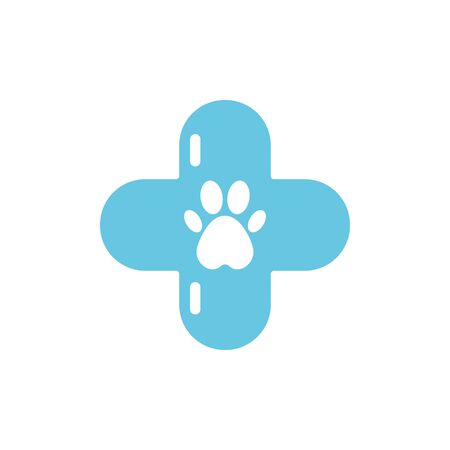 Isolated pet cross icon flat vector designのイラスト素材