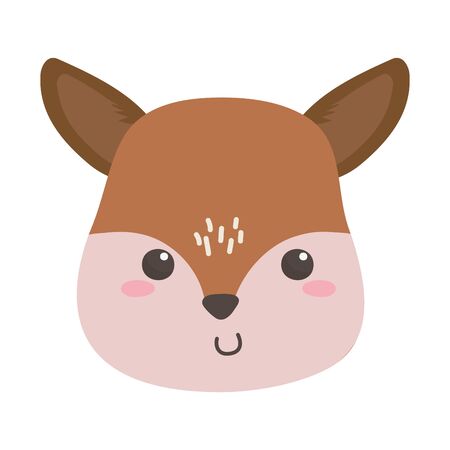 Isolated deer cartoon design vector illustrationのイラスト素材