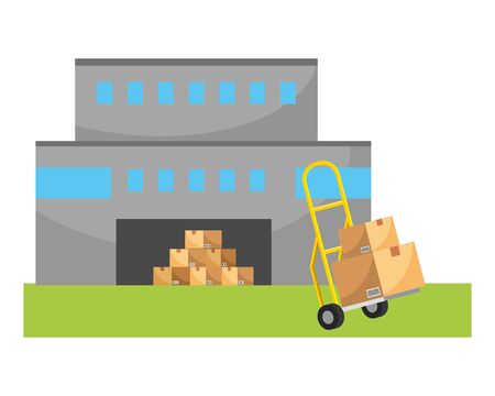 delivery tracking service shipping logisticのイラスト素材