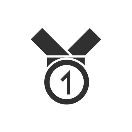 Medal design, Winner competition success sport achievement leadership and challenge theme Vector illustrationのイラスト素材