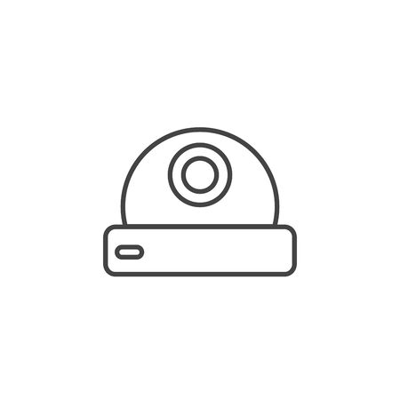 webcam device technology icon line designのイラスト素材