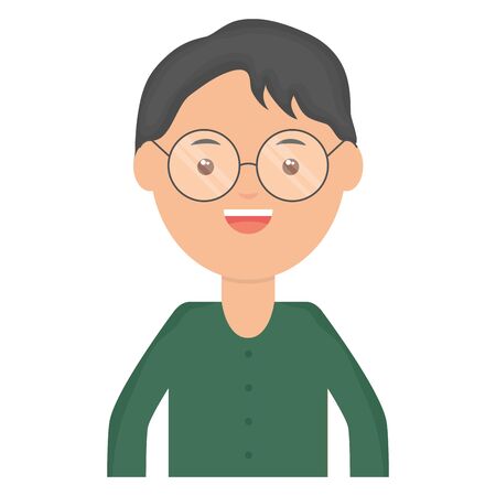 young male teacher education characterのイラスト素材