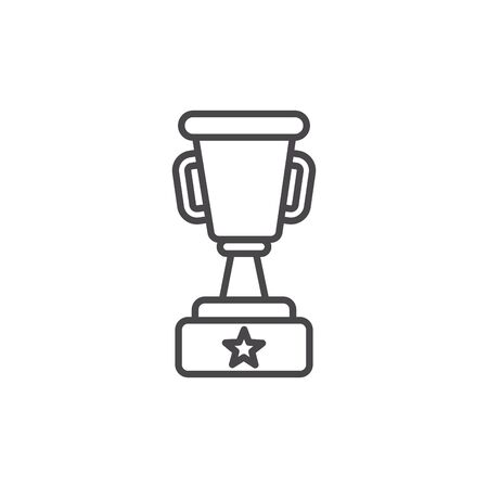 Trophy design, Winner competition success sport achievement leadership and challenge theme Vector illustrationのイラスト素材