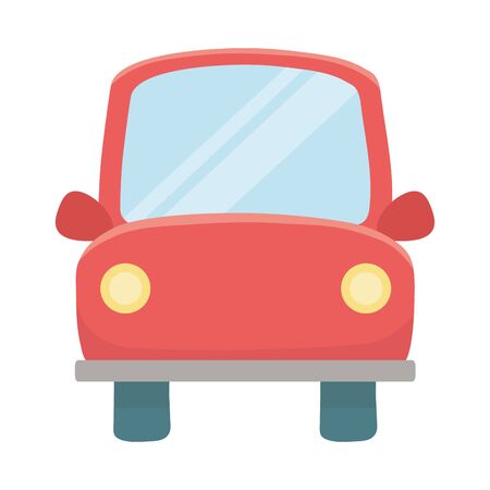 Isolated red car design vector illustrationのイラスト素材