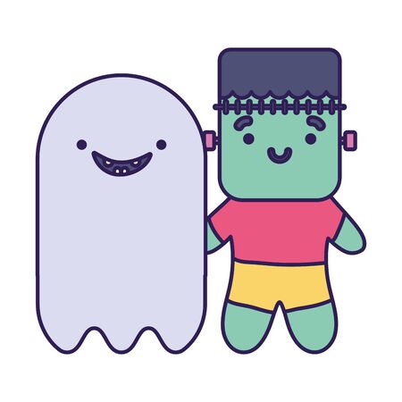 trick or treat - happy halloweenのイラスト素材
