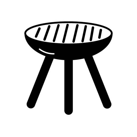 black and white tool bbqのイラスト素材