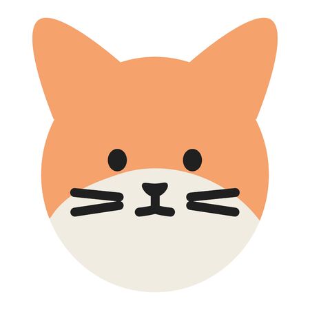cute cat mascot adorable head character vector illustration designのイラスト素材