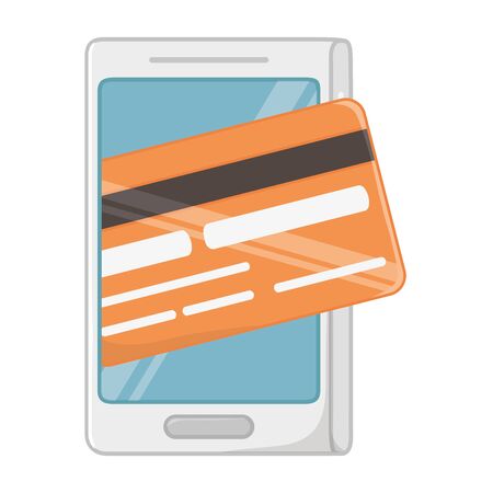Smartphone design, Store shopping online ecommerce media market and internet theme Vector illustrationのイラスト素材