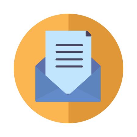 Envelope icon block vector designのイラスト素材