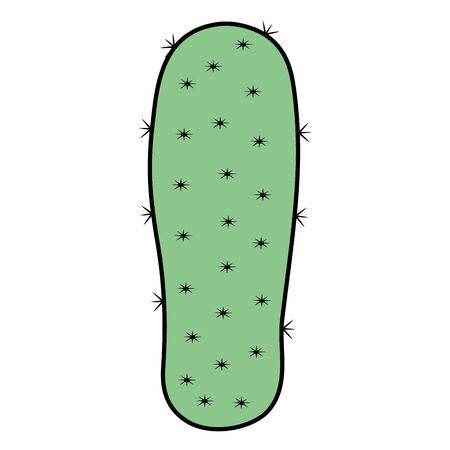 exotic cactus plant natural iconのイラスト素材