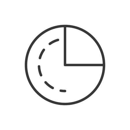 diagram report finance bank money icon thick line vector illustrationのイラスト素材