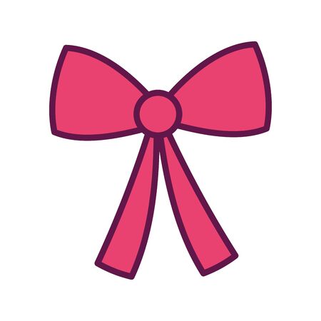 red gift box ribbon decorationのイラスト素材