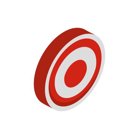 target social media isometric iconのイラスト素材
