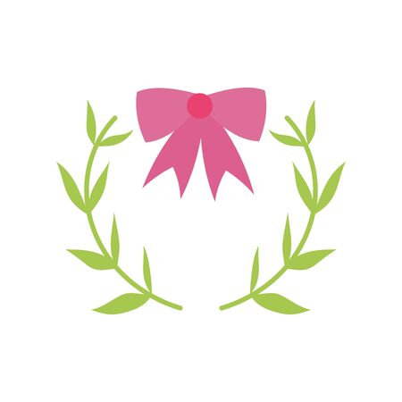 merry christmas celebration red gift bow branches decorationのイラスト素材