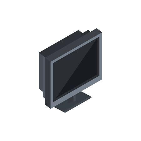 monitor technology hardware device computer isometricのイラスト素材