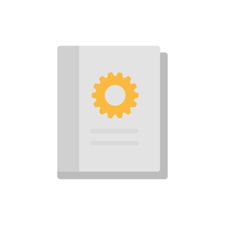 Isolated document and help icon flat designのイラスト素材