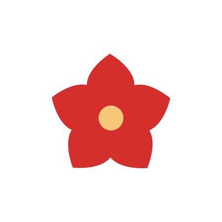 Isolated flower icon flat designのイラスト素材