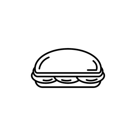 Isolated sandwich icon line designのイラスト素材