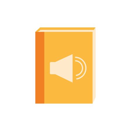 Isolated closed book flat designのイラスト素材