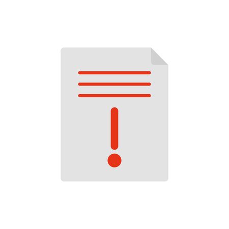 Isolated document and help icon flat designのイラスト素材