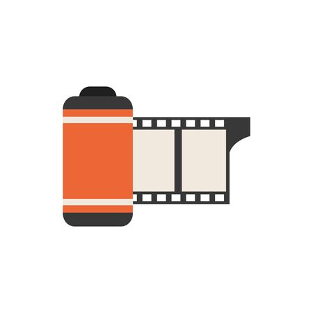 Camera roll icon design, Device gadget technology photography equipment digital and photo theme Vector illustrationのイラスト素材