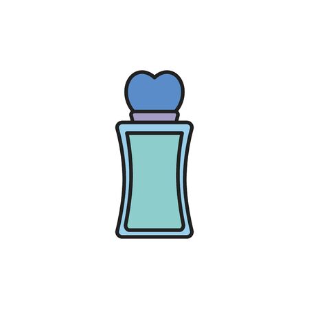 Perfum bottle icon design, Make up beauty cosmetic fashion style glamour skin and facial care theme Vector illustrationのイラスト素材