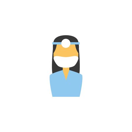 Isolated medical doctor icon flat designのイラスト素材