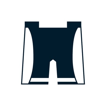 cycling pants icon design, Vehicle bicycle bike lifestyle sport and transportation theme Vector illustrationのイラスト素材