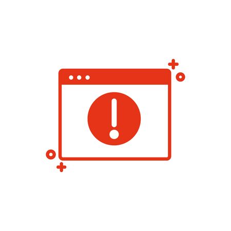 Isolated website and help icon line designのイラスト素材
