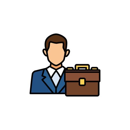Businessman avatar vector designのイラスト素材