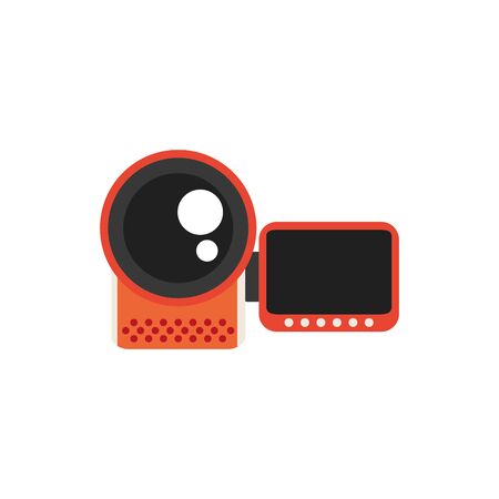 Isolated videocamera icon flat designのイラスト素材