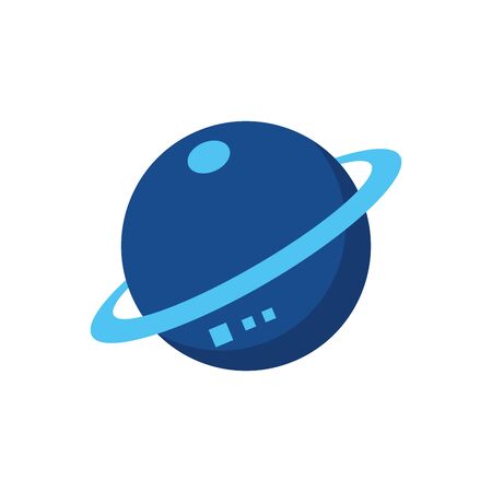 Isolated planet icon flat designのイラスト素材