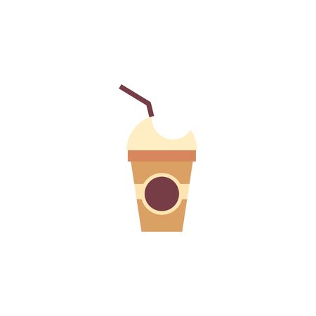 Isolated coffee mug icon flat designのイラスト素材
