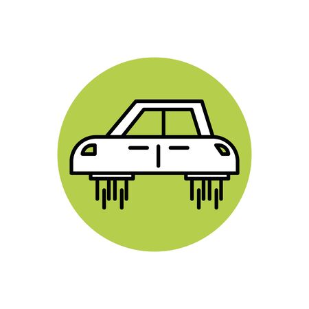 future car icon block designのイラスト素材