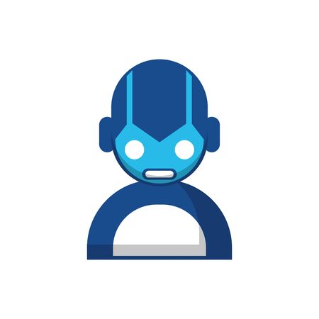 Digital future robot icon flat designのイラスト素材