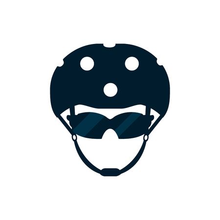 Isolated cyclist icon flat designのイラスト素材