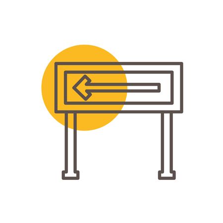 Isolated construction barrier line designのイラスト素材