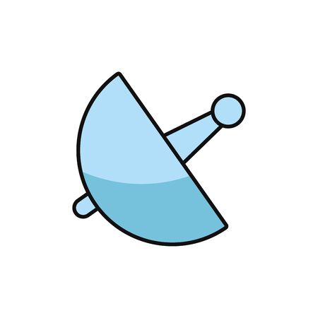 antenna internet flat line styleのイラスト素材