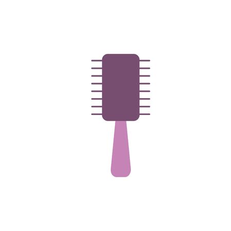 Isolated hair brush icon flat designのイラスト素材